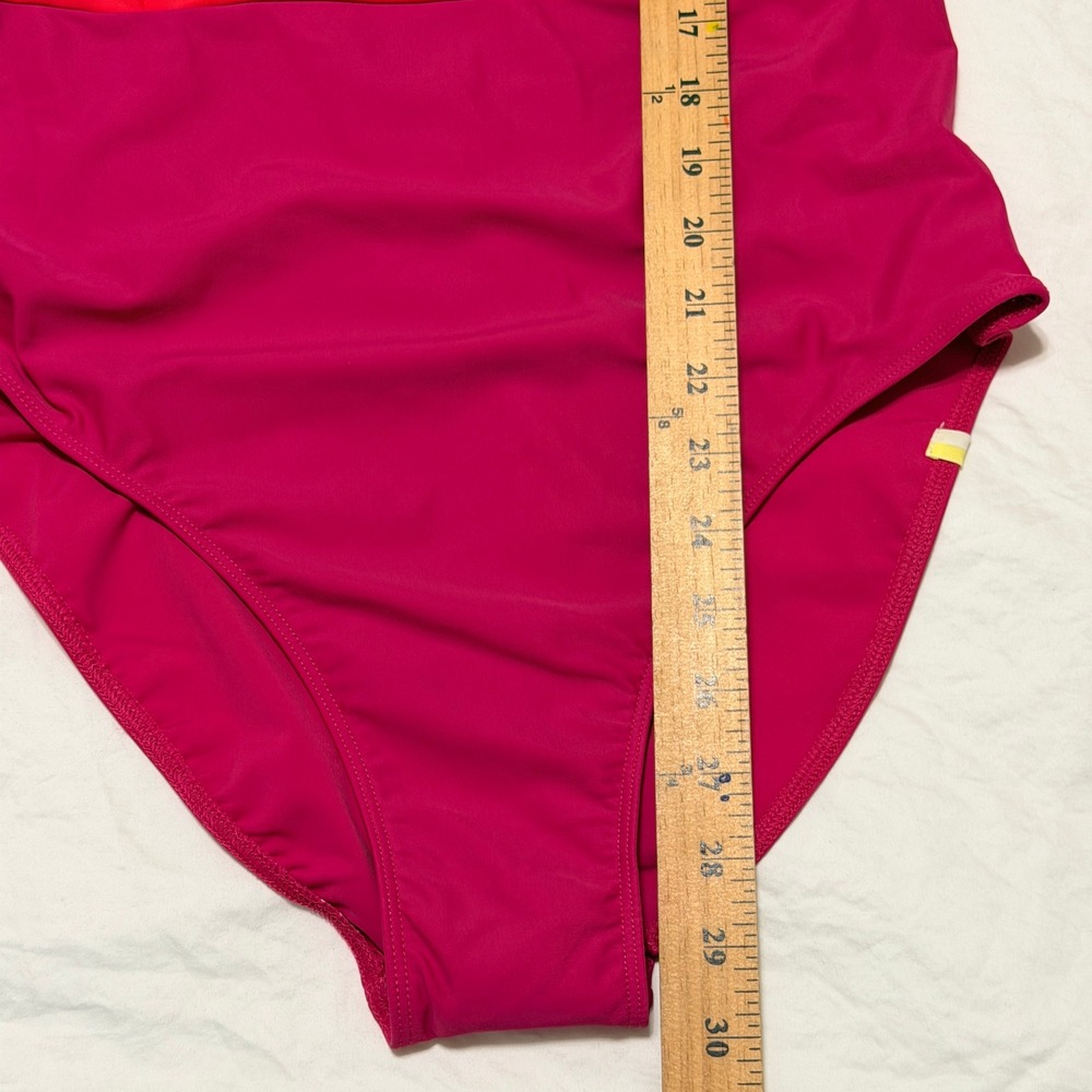 Summersalt The Wave One Piece Swimsuit Red Pink Colorblock Size 12 NWT - Picture 15 of 15